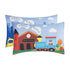 EVERYDAY KIDS Toddler Fitted Sheet and Pillowcase Set -Choo Choo Train- Soft Breathable Microfiber Toddler Sheet Set